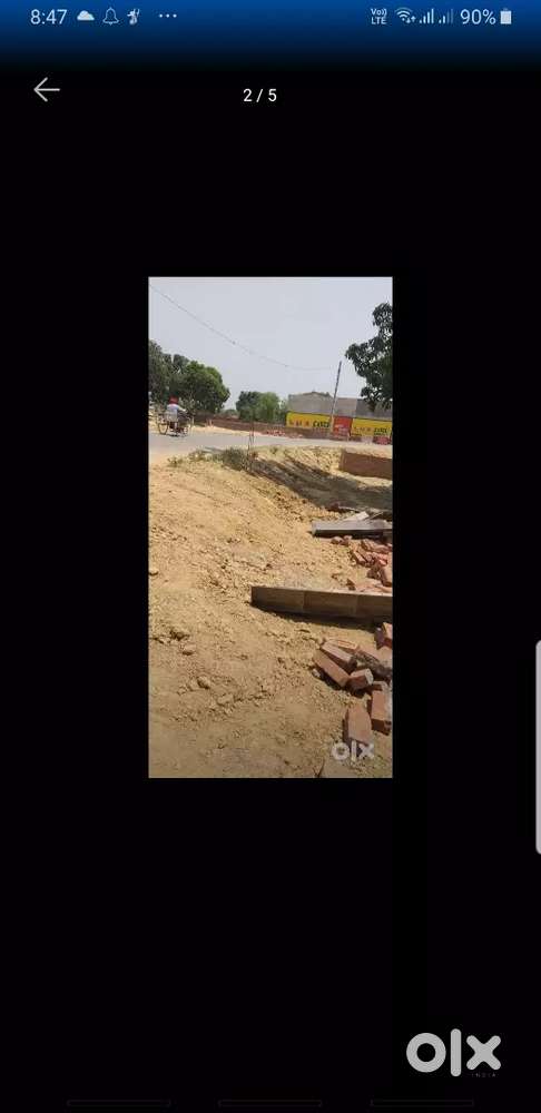 कमर्शियल प्लाट बेस्ट लोकेशन काली सड़क रिठान्य बाजार