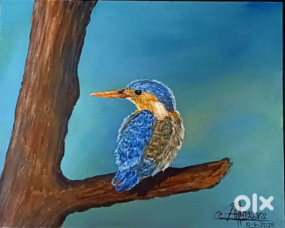 Painting  of woodpecker ( acrylic)