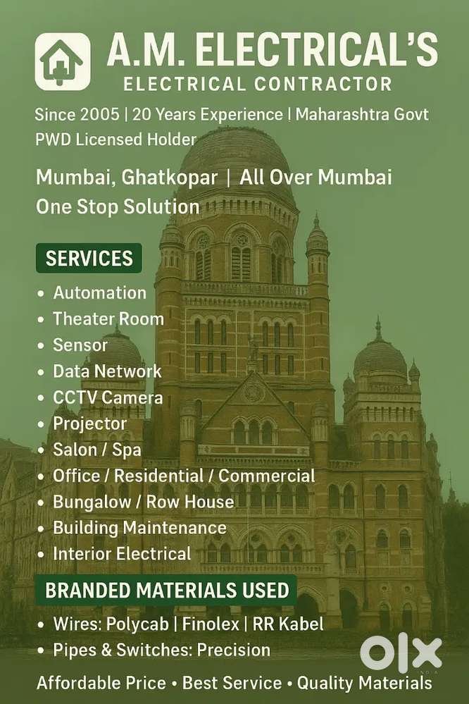 Service Electrician (wairmen) electrical vendor all electrical work