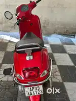 Vespa cheery red colour