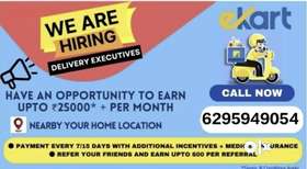 Urgently  hiring bikers delivery boys