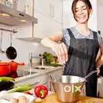 Ghar me kaam krne or khana bnane vali ki jrurat hai