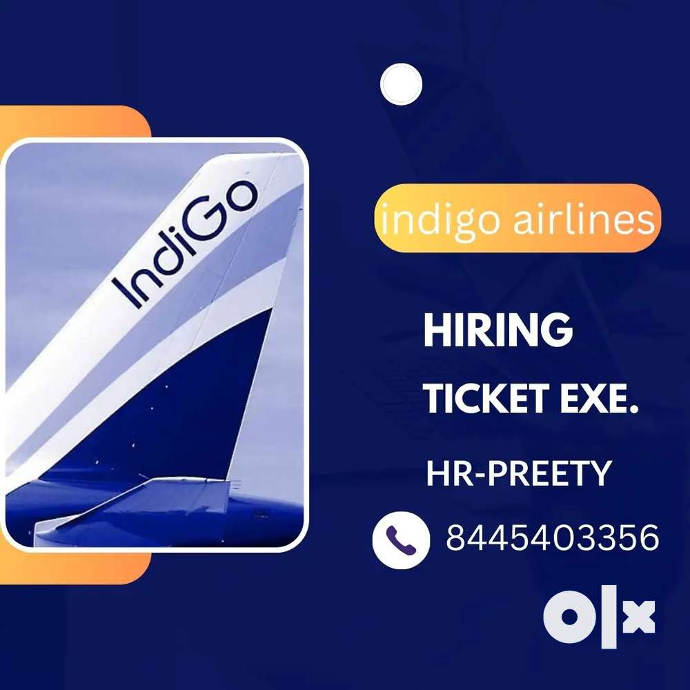 Urgent hiring for ground staff in Indigo airlines