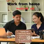Typing Work| Part time Work| Weekly Payment
