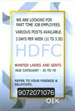 Part time job in Hdfc Life.