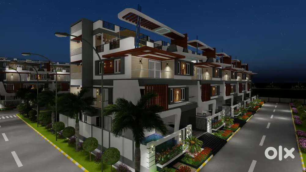 3 bhk + lift + Home theater  + car parking + bbq Duplex villa for sale