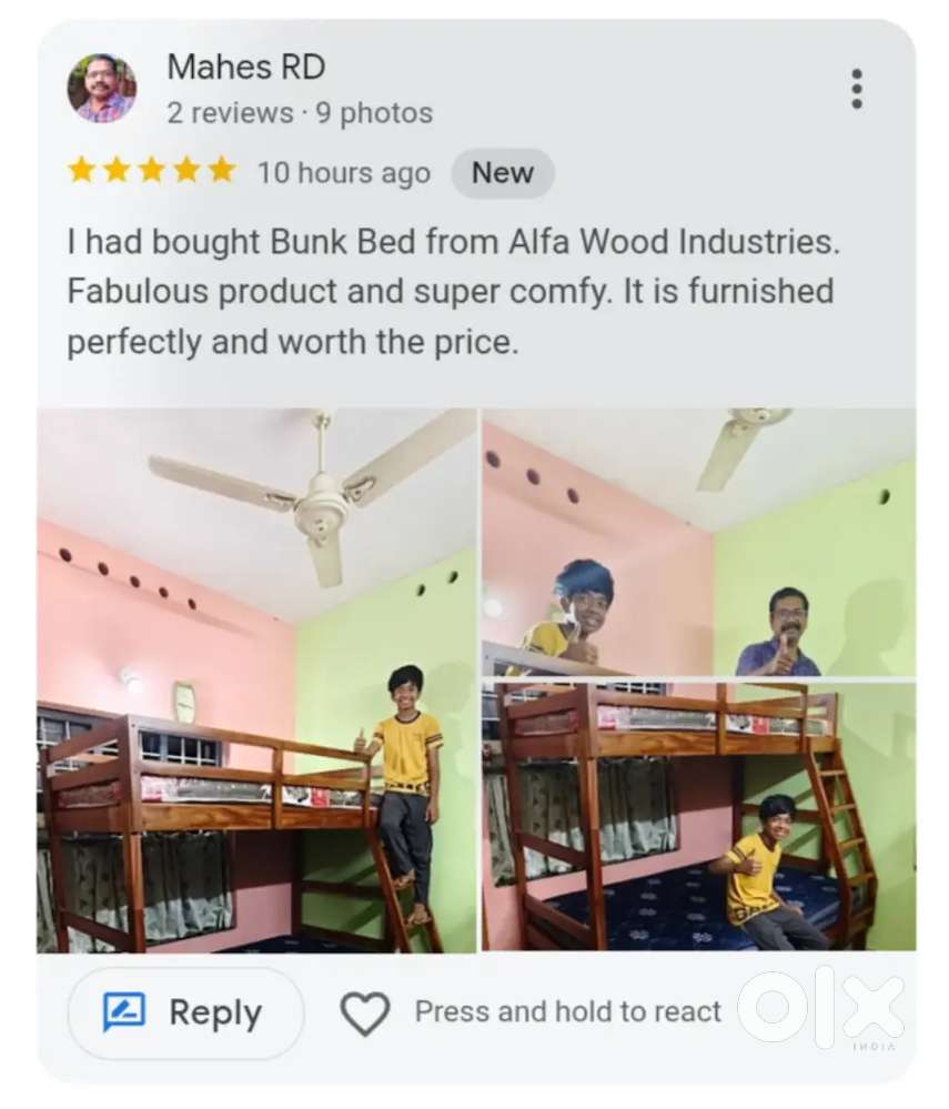 Bunk bed available factory direct
