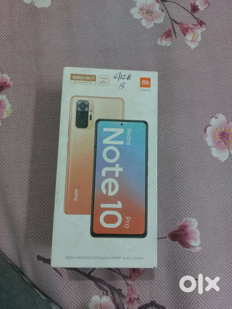 Redmi Note 10 pro 4g  6 128 mint condition