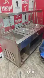 Restaurant hotcase and gol gappa counter