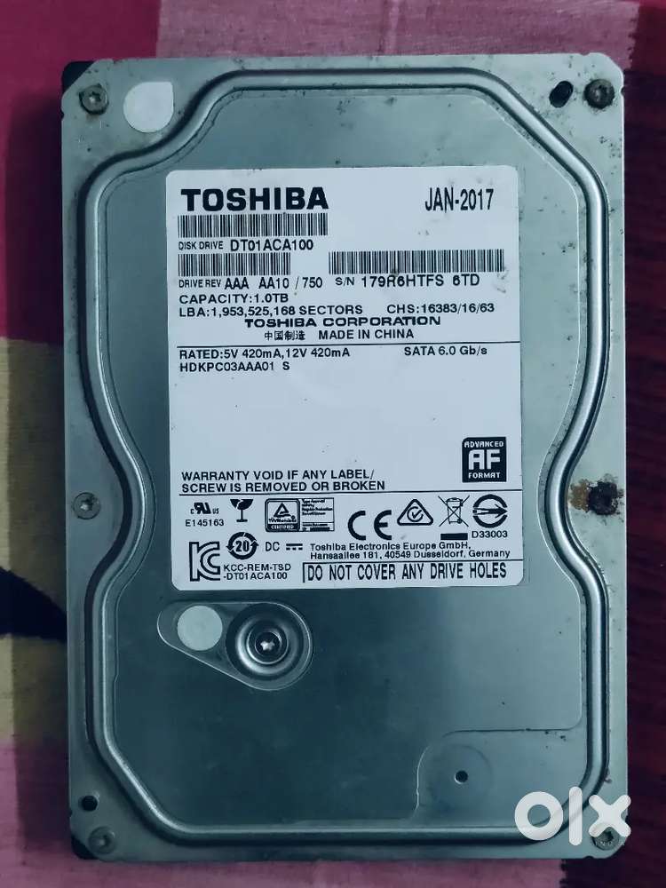 Seagate 1TB HDD for desktop