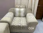5 seater cushioned sofa with a couch on sale