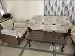 5 Seater Sofa and table made with Tali wood