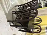 4 seater natural wood dining table with chairs