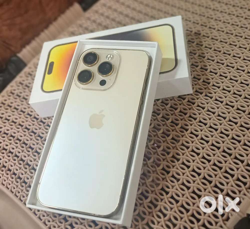 IPhone 14pro Gold 256 gb Included With Box Cabel & Back Cover