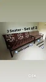 Metal Sofa - 2 Set of 3 Seater