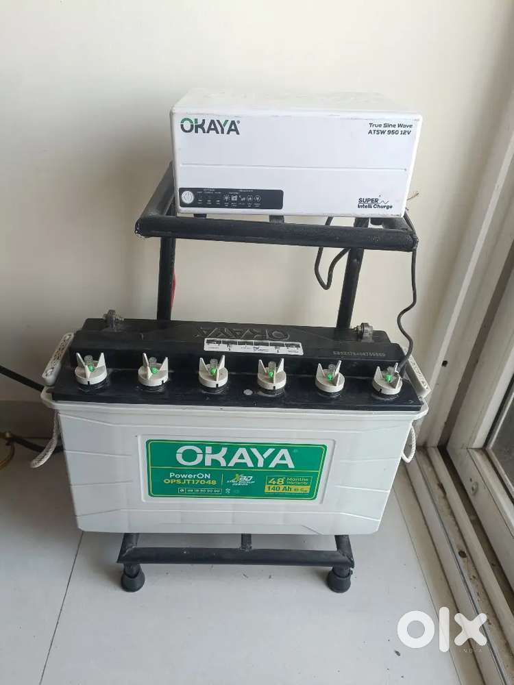 OKAYA inverter + Battery + Stand