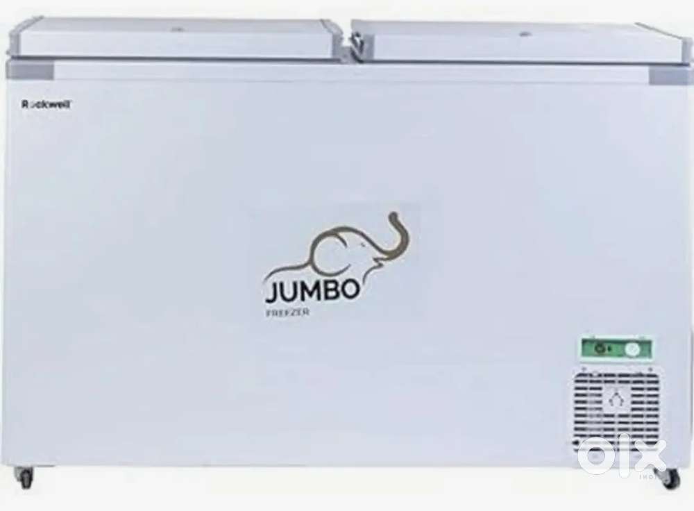 305 L Double Door stendard Deep Freezer  white Rockwell