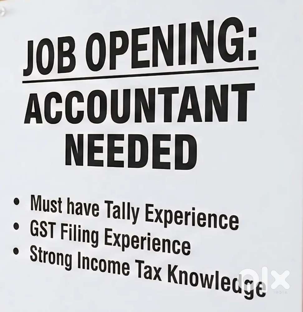 Need an Accountant for managing accounts