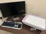 Benq monitor, keyboard,  prinnter