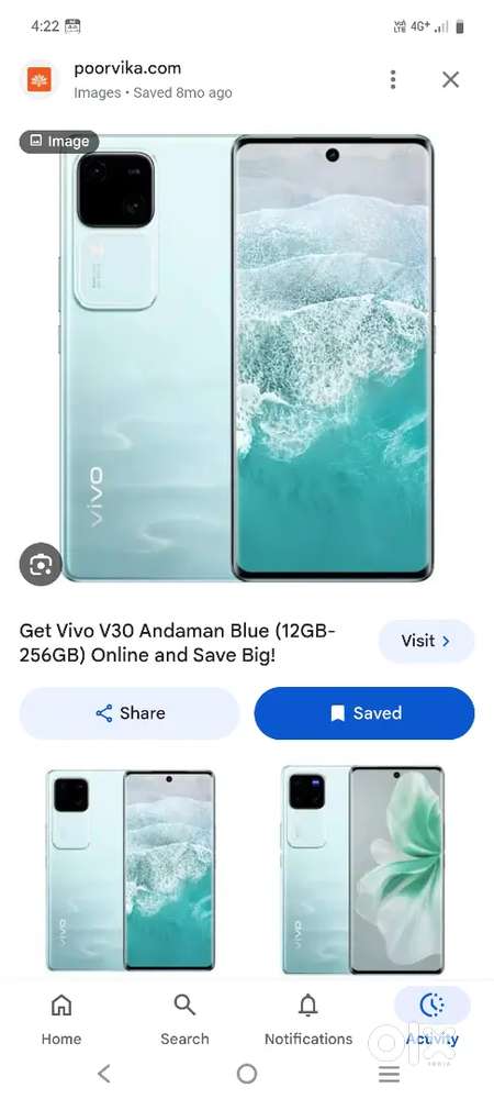 Vivo v30 1yr old only charger