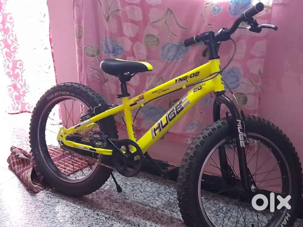 The image shows a HUGE YNG-02 20-inch kids' bicycle.
