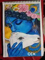 Krishna beautiful drawing