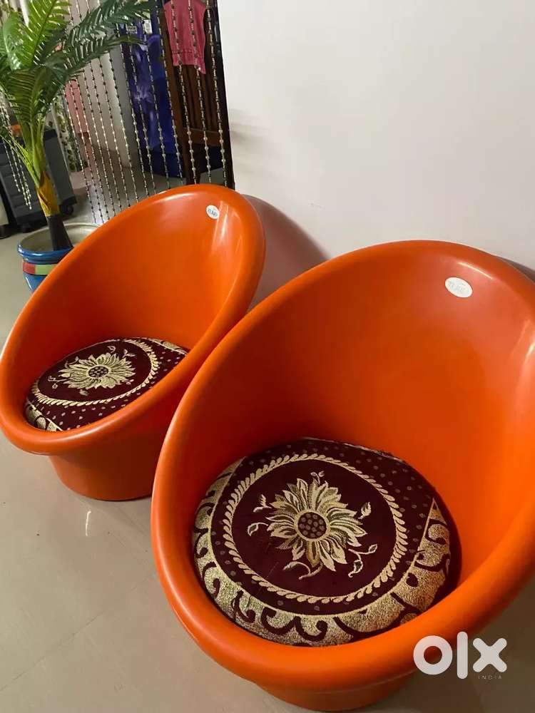 Cute tub Chairs Combo with Cushions for Sale