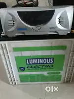 Luminous inverter+ battery good running condition 6 -7 hours backup