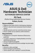 ASUS & Dell Hardware Technician – Authorized Service Center