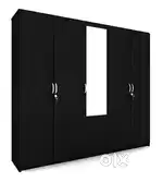 Black Wenge Finish 5 Door Cupboard