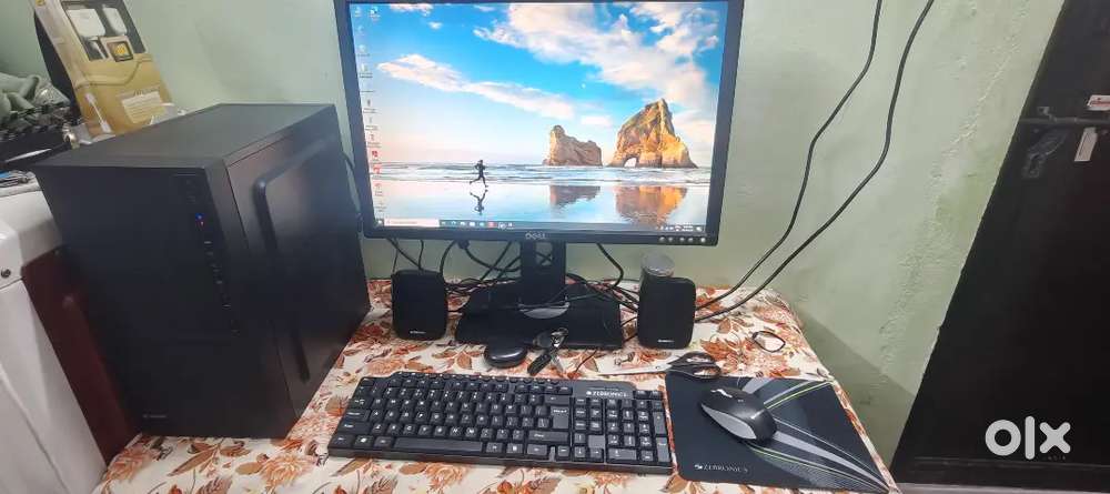 Computer with desktop
