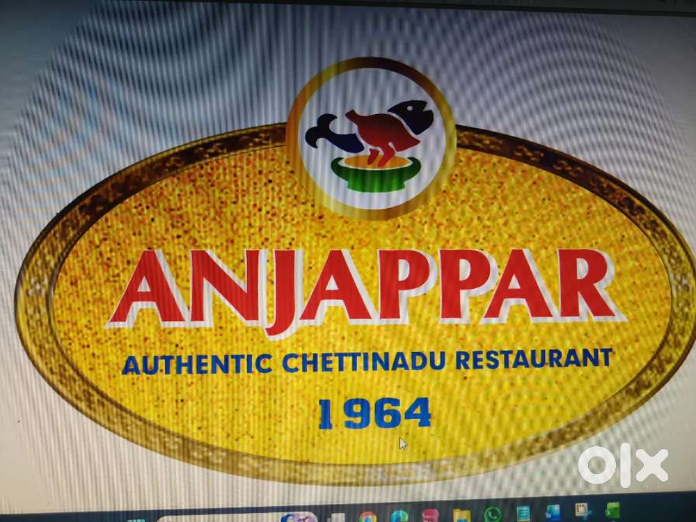 Cashier for ANJAPPAR restaurant Ariyalur