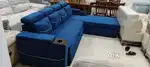 Sofa comebed with longer and storage with comfortable headrest