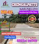 LOW BUDGET RESIDENTAL DTCP RERA APPROVED MELAVALAMPETTAI CHENGALPATTU
