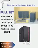 EMI COD Available  NEW Branded i3-i5-i7 Desktop Laptop Sales & Service