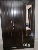3 door almirah with mirror dressing wooden