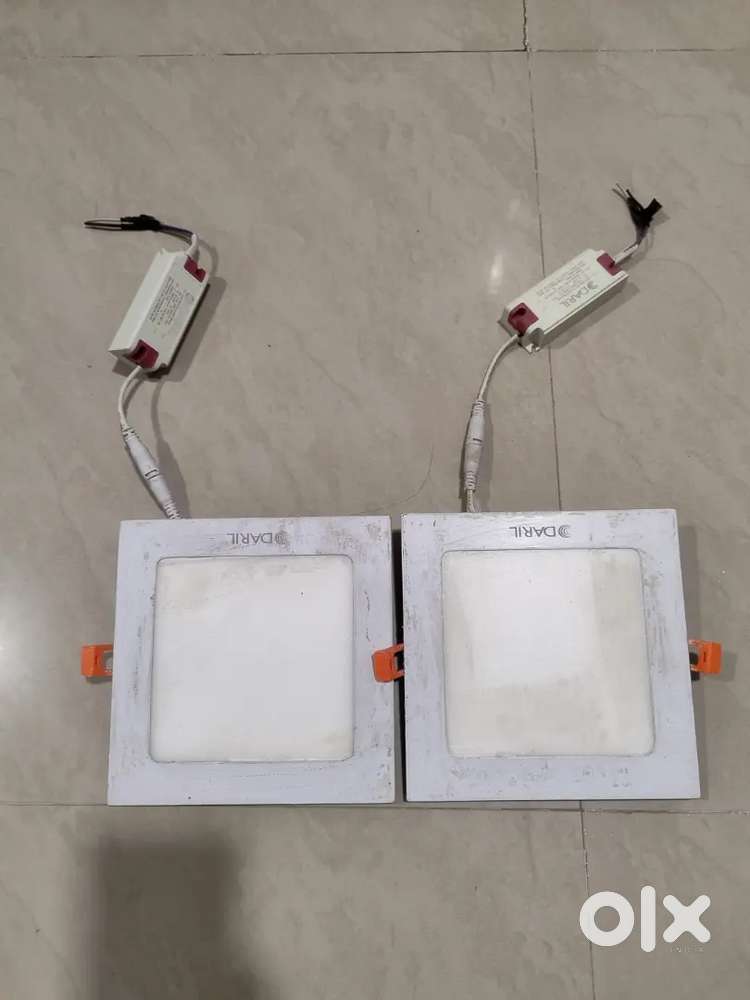 Square Ceiling Down Light White color  (8 Pcs)