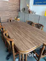 Dining table + 6 chairs (teak) good condition