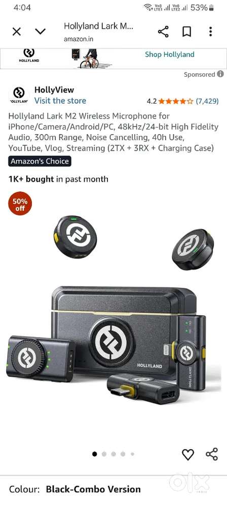 Hollyland lark m2 combo new