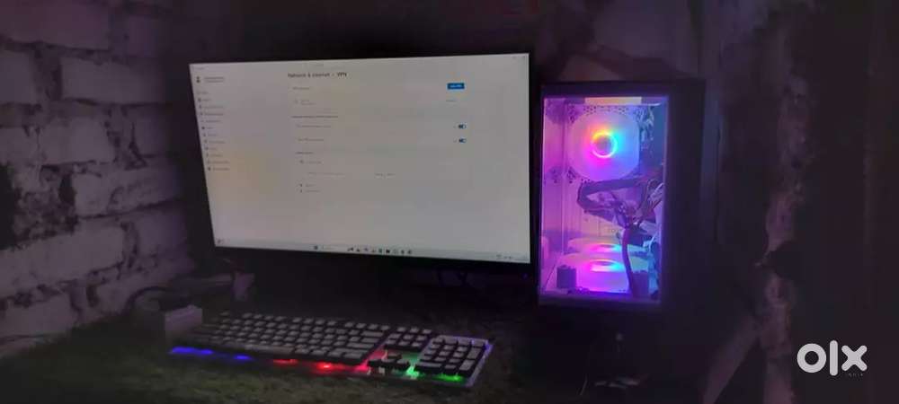 Gaming PC combo moniter,cpu,keybord and mouse
