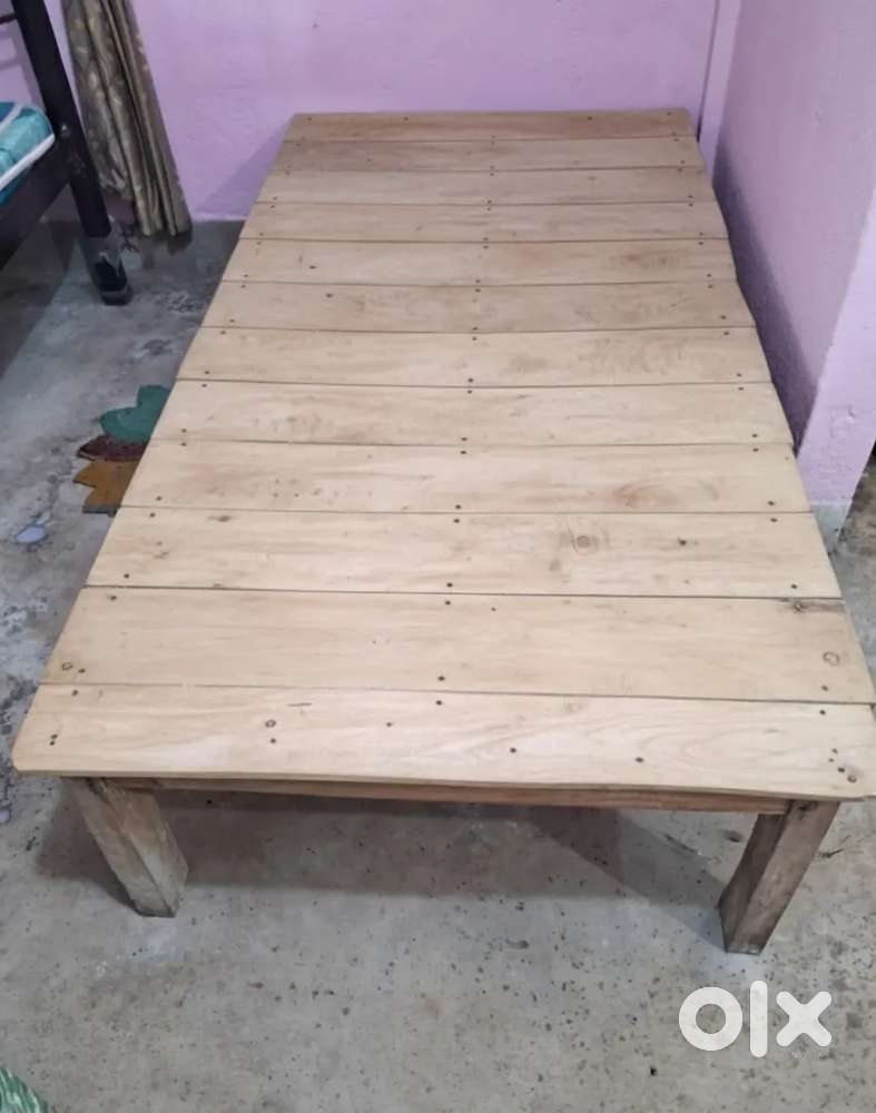 Single Wooden bed (chouki)