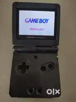Nintendo Game Boy Advance SP AGS-101 Backlit Black + Charger & Case