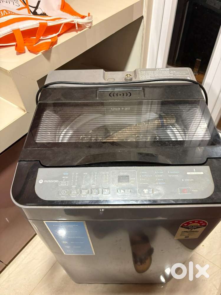 Motorola 7.5kg top load washing machin