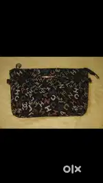 Trendy Multicolor Letter Print Sling Purse – Excellent Condition