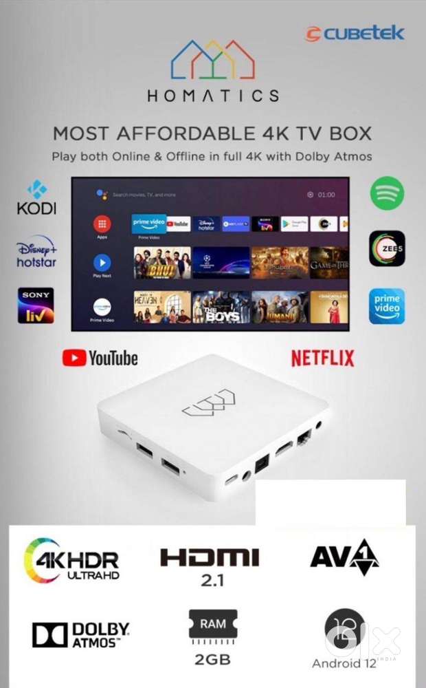 CUBETEK HOMATICS : 4K ANDROID TV BOX