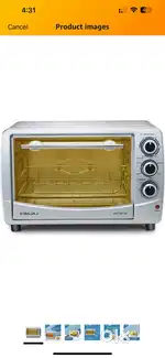 Bajaj Majesty 4500 TMCSS 45 litre oven toaster Grill - Silver