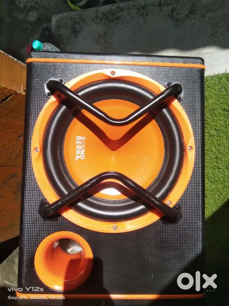 Car subwoofer with warranty card available