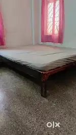 Queen size bed with mattress for sale(Used)