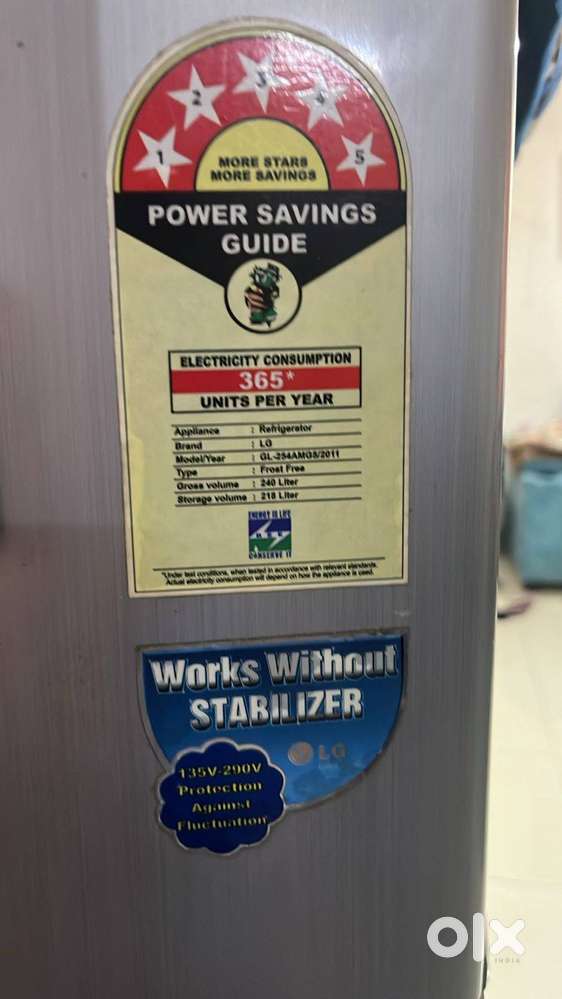 Two door LG fridge -4.5k good condition