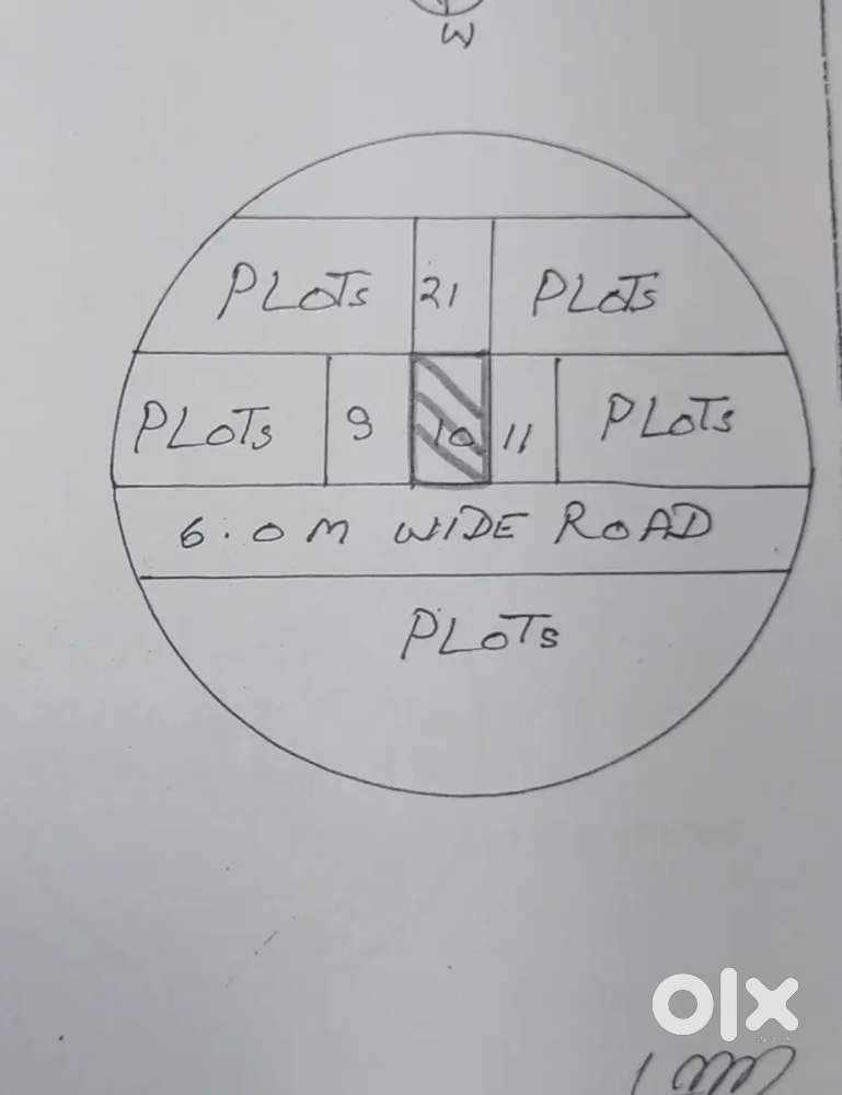 Plot for sale 50 gaj ka hai 18 ka front hai east face 20 fit road par